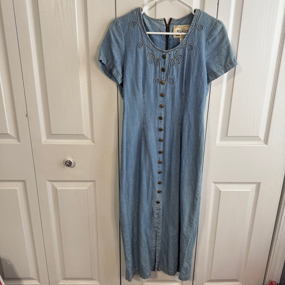 Timeless Good Show Tickets‎ Clothing vintage denim dress size 10P